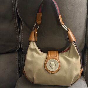 Michael Kors Beige and Brown Shoulder Bag